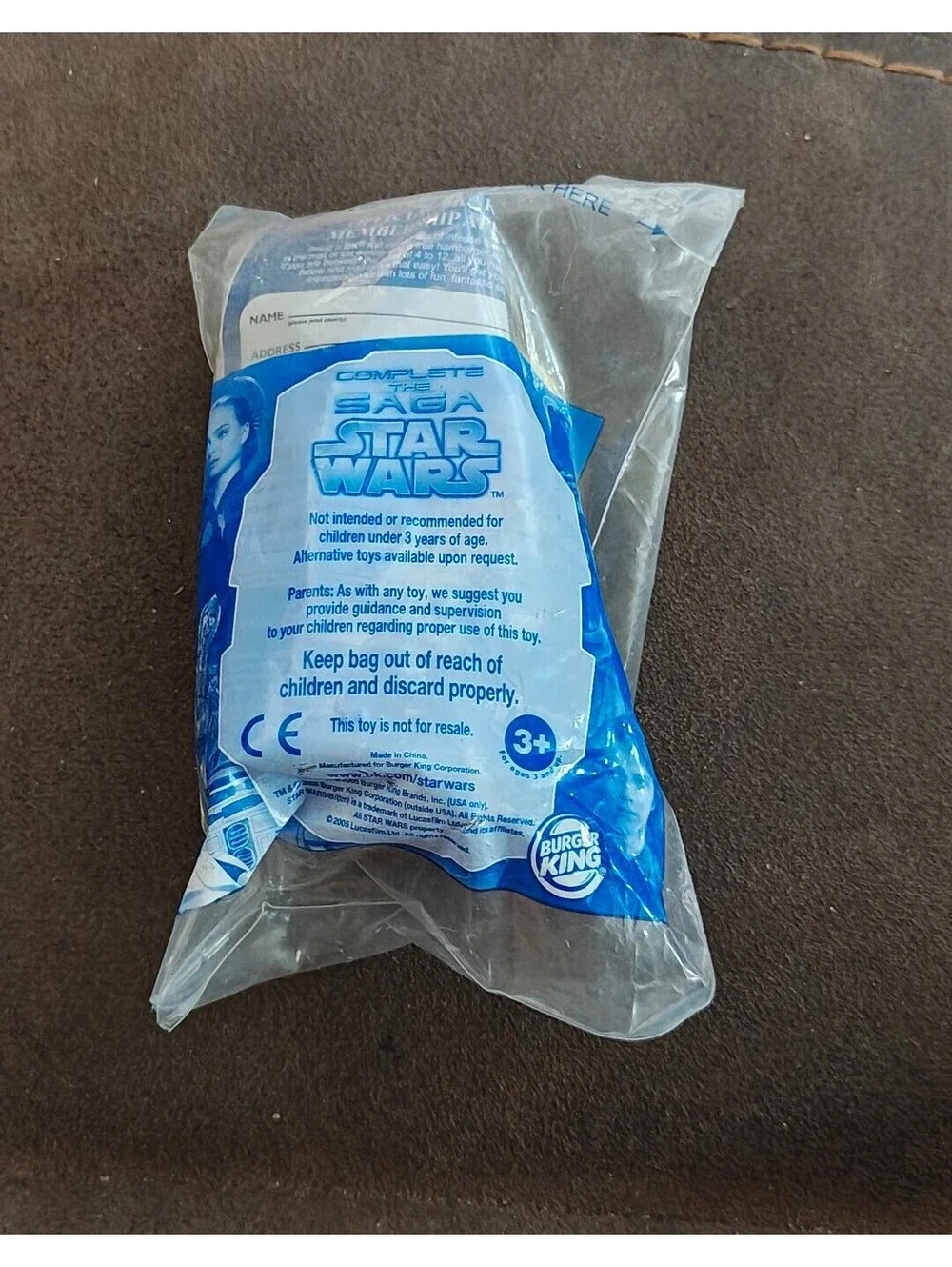 2005 Burger King Star Wars: The Complete Saga Kids Meal Kit Fisto Toy New